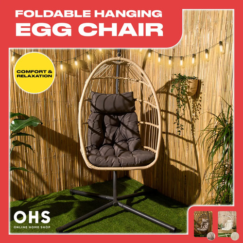 Foldable hanging egg chair - hanging,
