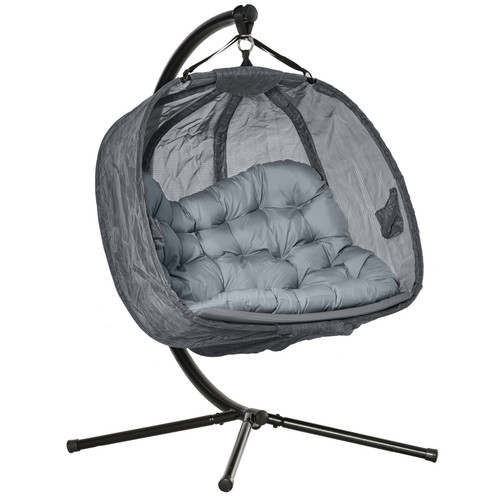 Double hanging egg chair - hanging,