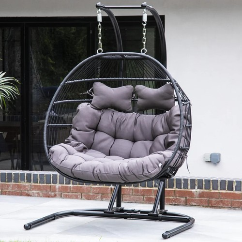 Double hanging garden egg - hanging,