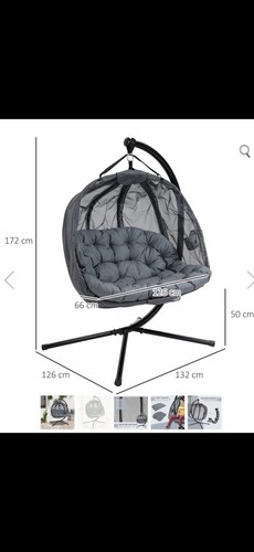 Outsunny double hanging egg - double,